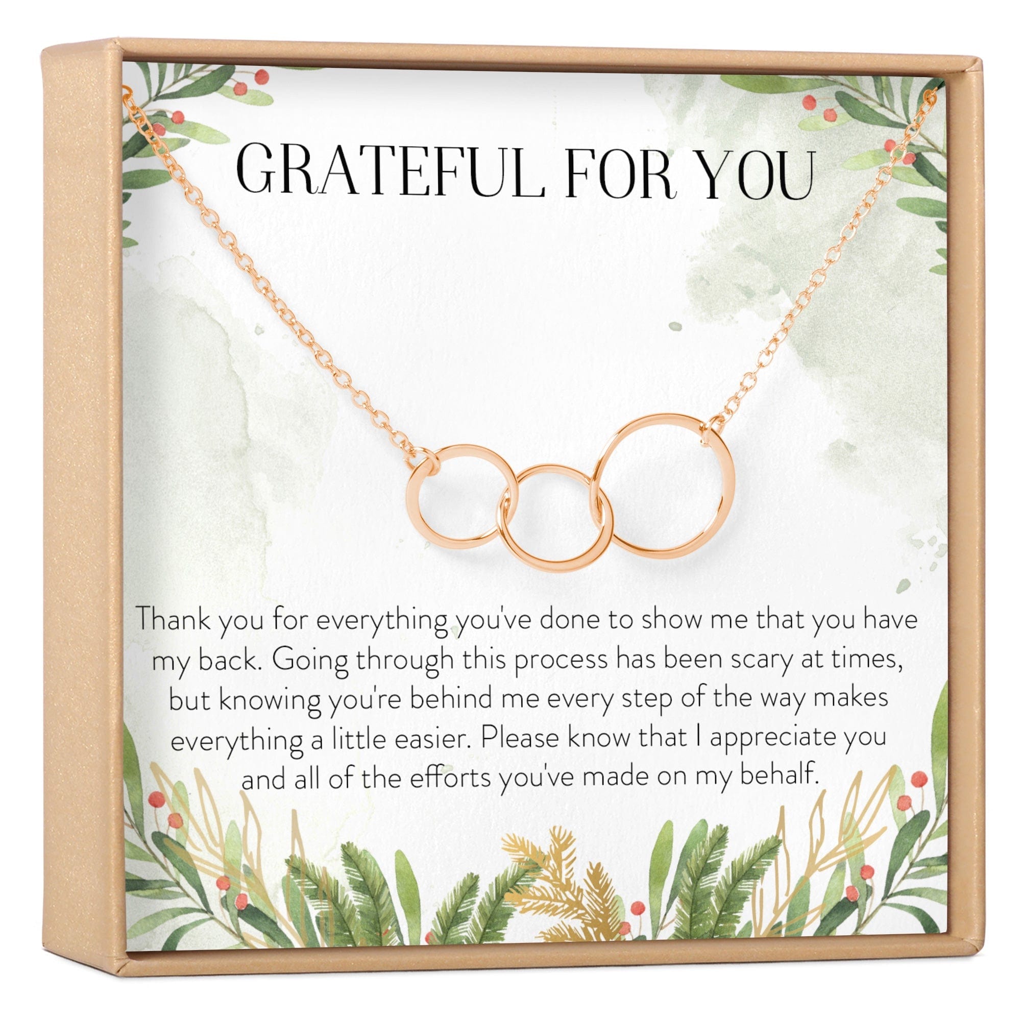 Thank You Necklace, Multiple Styles