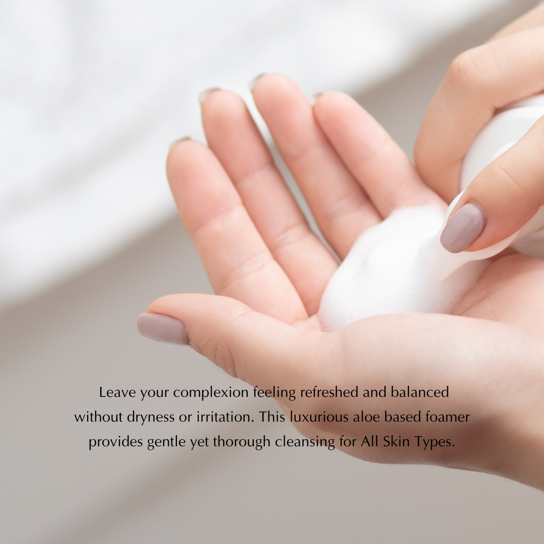 Gluten-Free Foaming Face Wash – Nut-Free, Vegan Cleanser with Aloe & Ashwagandha
