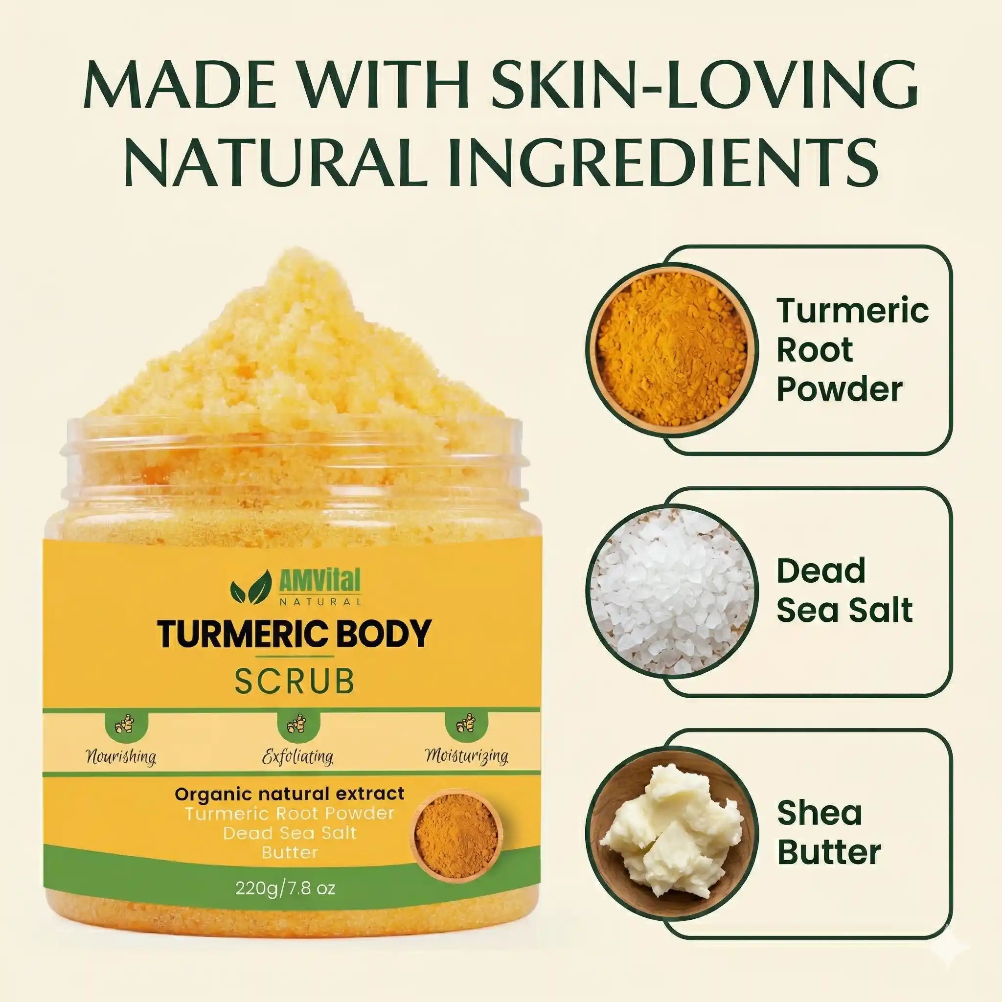 AMVital Turmeric Body Scrub