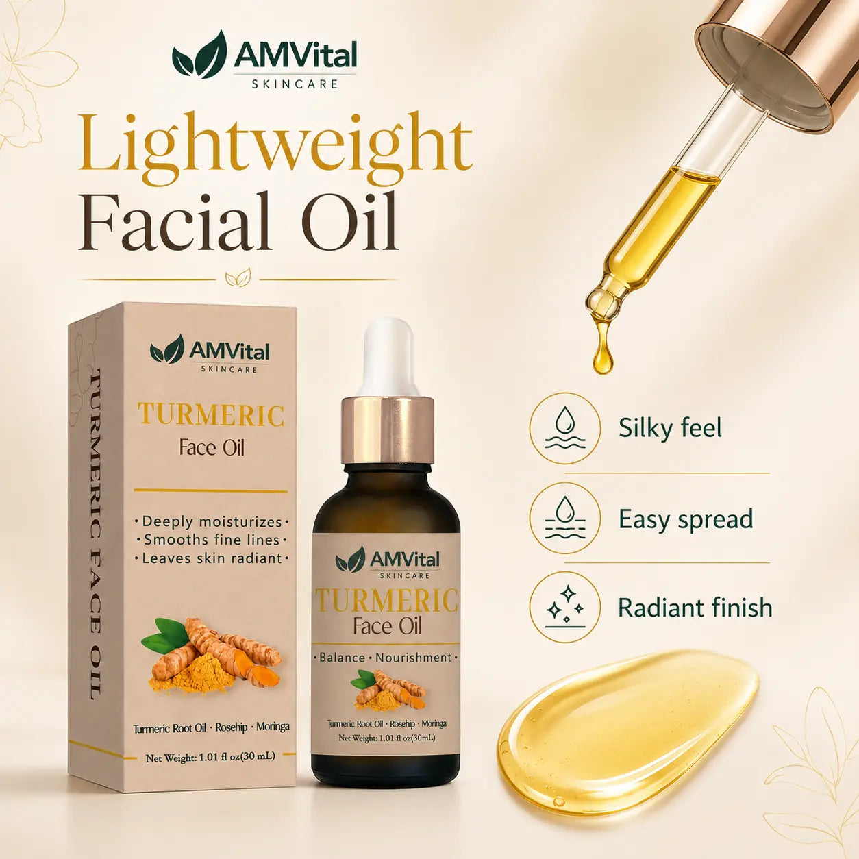 AMVital Turmeric Face Oil