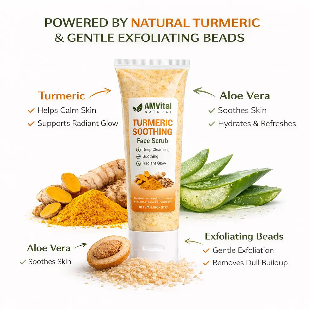 AMVital Turmeric Soothing Face Scrub