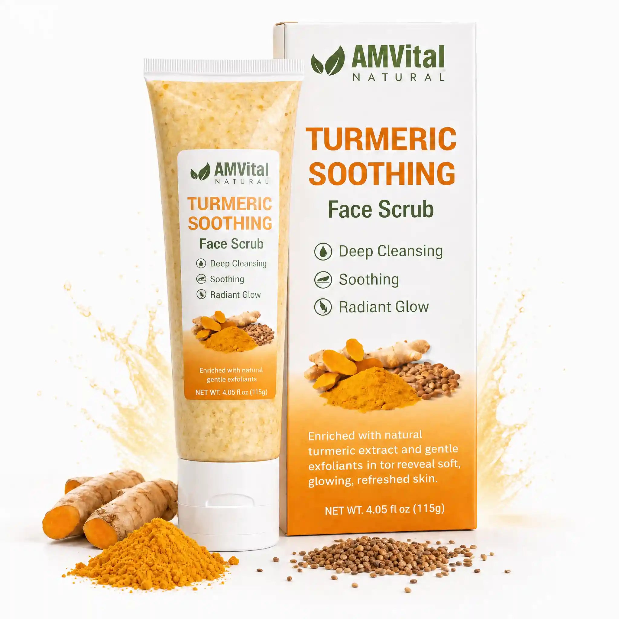 AMVital Turmeric Soothing Face Scrub