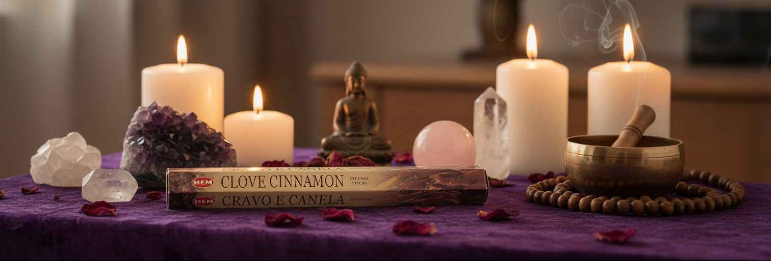 Hem Hexagon Clove Cinnamon Incense Sticks