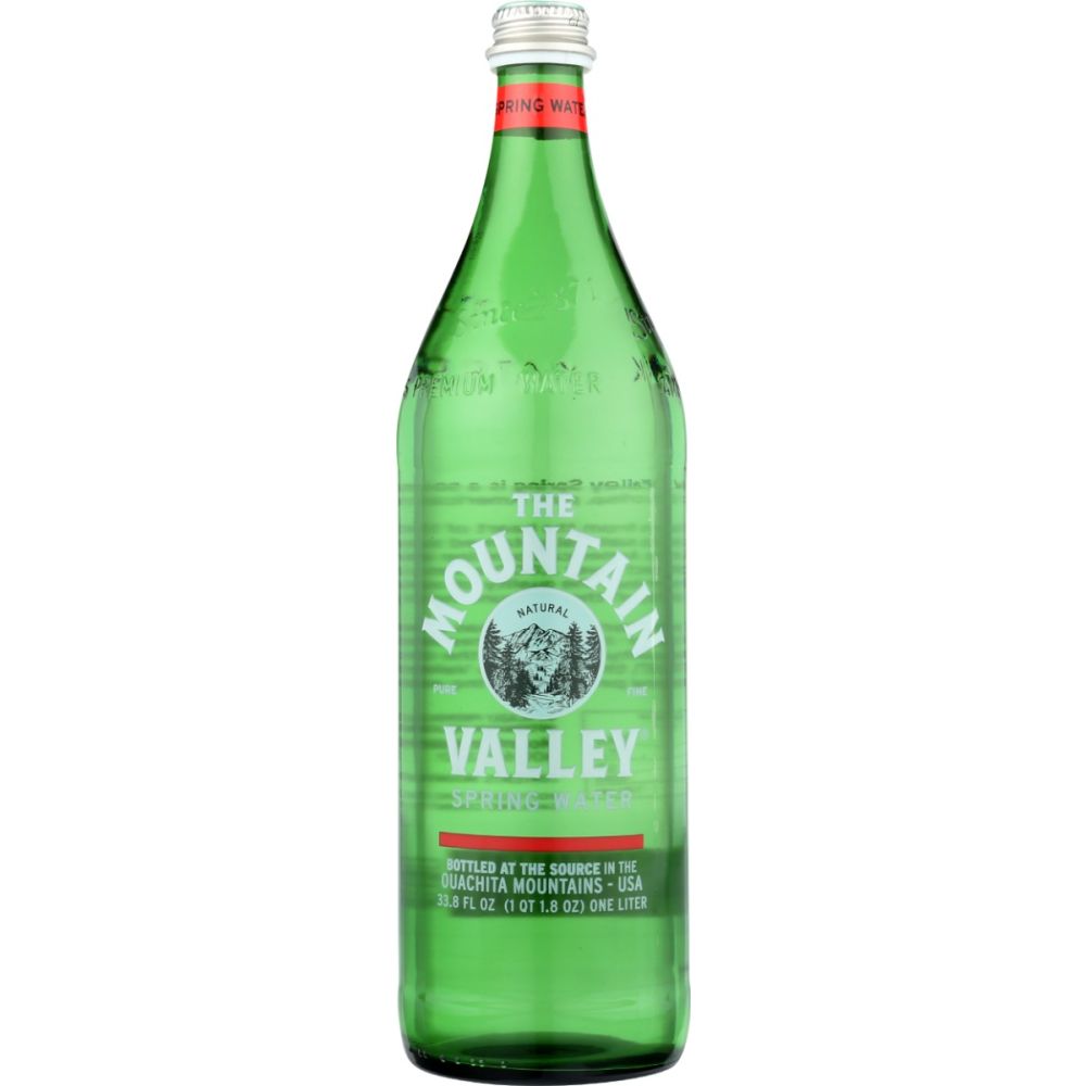 MOUNTAIN VALLEY: Spring Water Glass Bottle, 1 lt