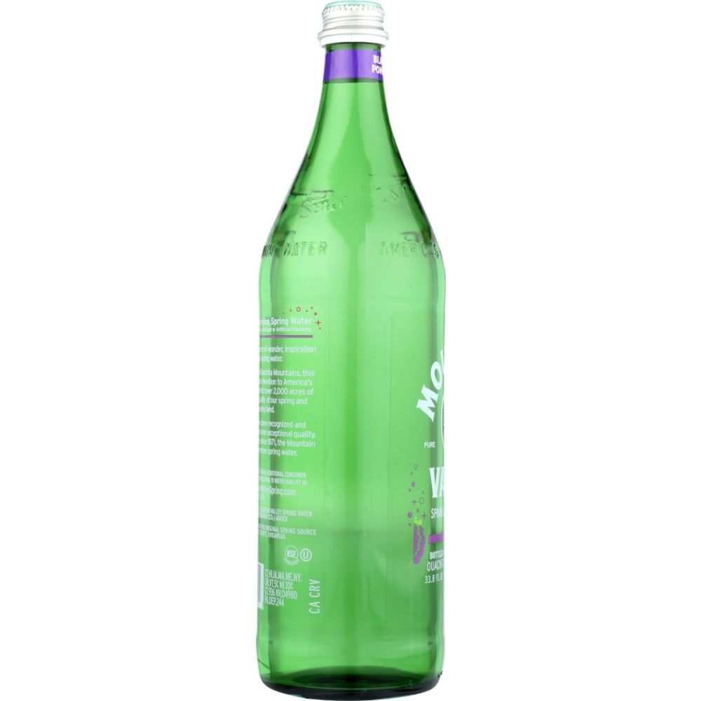 MOUNTAIN VALLEY: Sparkling Blackberry Pomegranate Spring Water, 1 lt