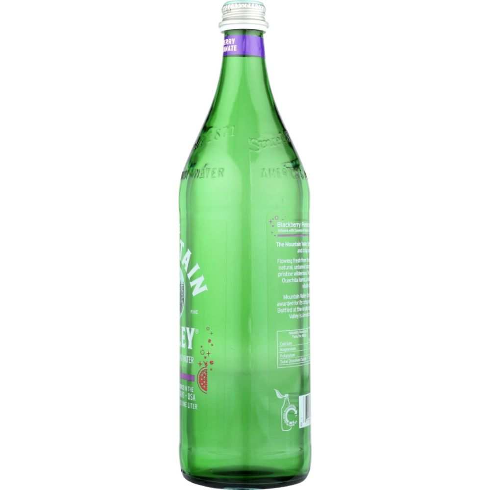 MOUNTAIN VALLEY: Sparkling Blackberry Pomegranate Spring Water, 1 lt