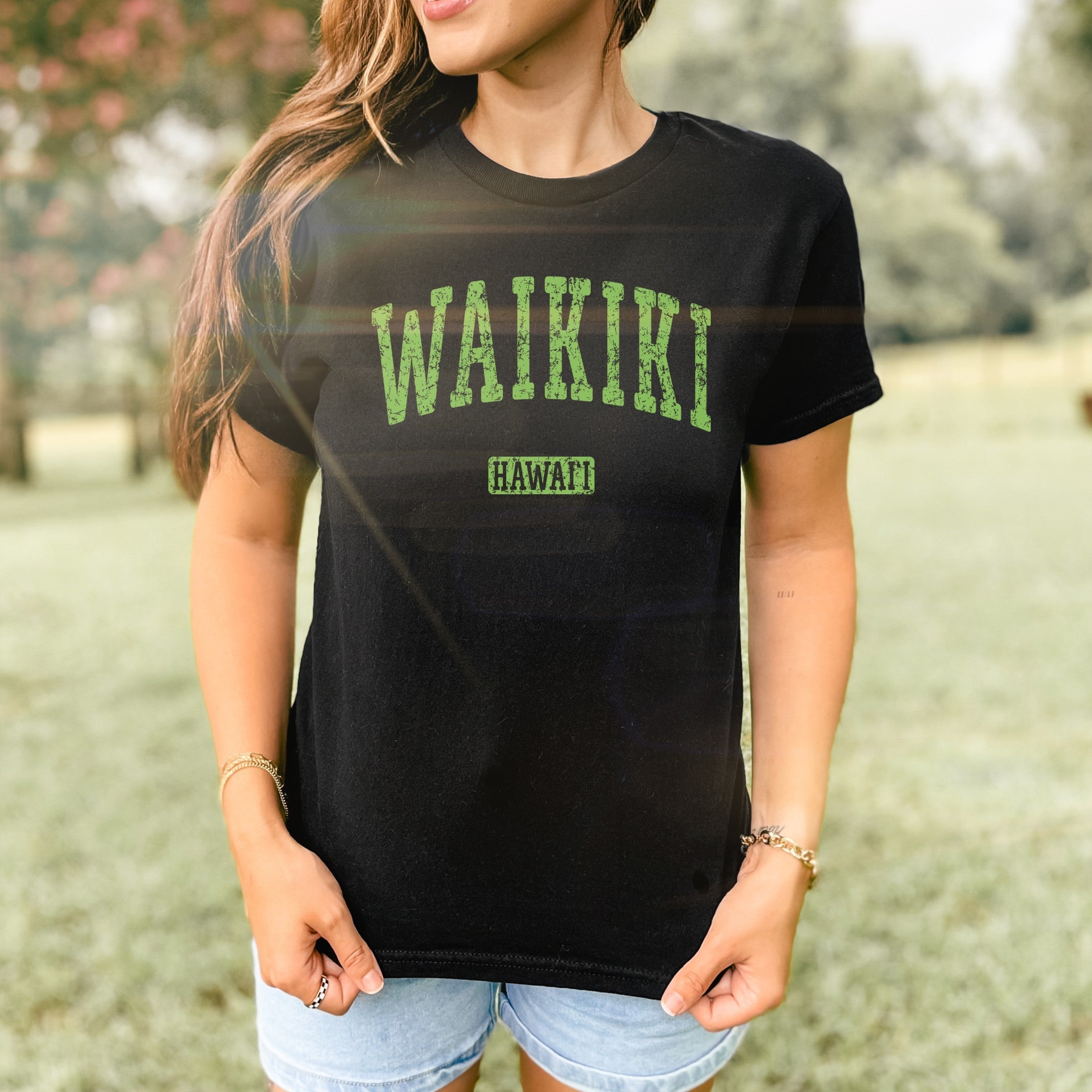 Waikiki Hawaii Women's Baby Tee