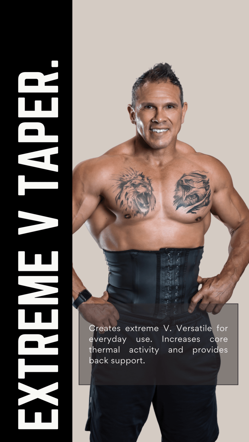 Waist Trainer for Men, Extreme V Taper. Best for Daily Use.