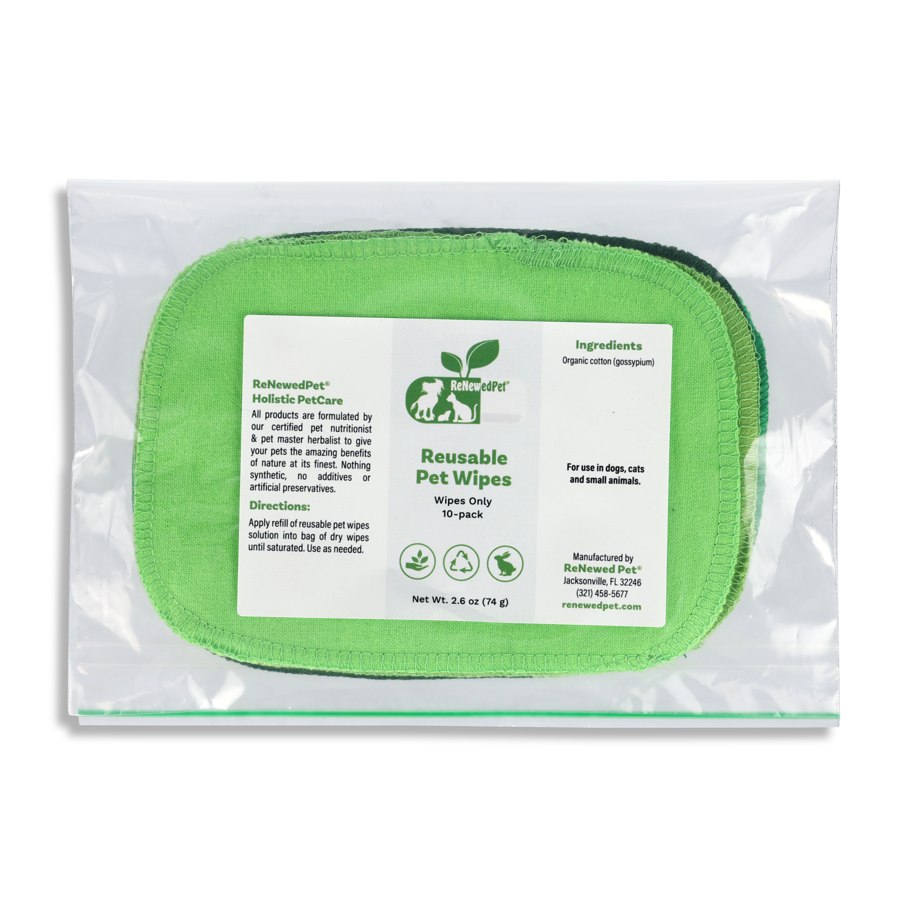 4-ALL PETS REUSABLE PET WIPES